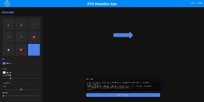 SVG path visualiser app