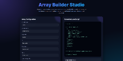 Js arrays studio app