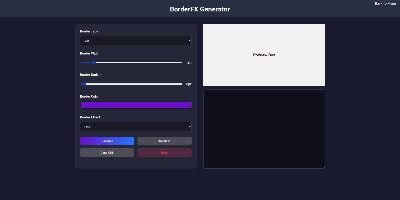 Border designer app