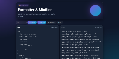 Formatter & Minifier App