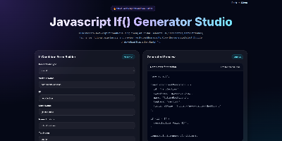 Js if condition studio app