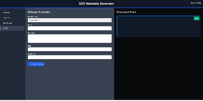 SEO metadata generator app