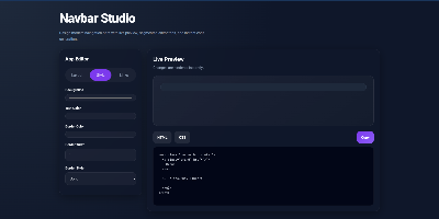Navbar studio app